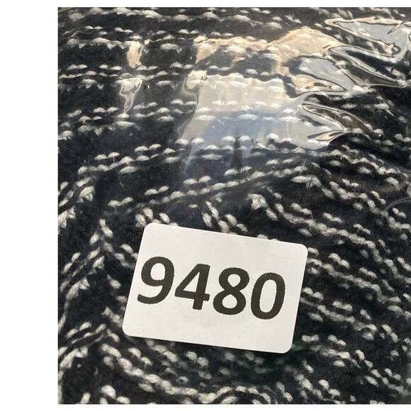 Old Navy Medium Black White Open Front Long Cardigan Sweater Cotton Acrylic - Picture 7 of 7